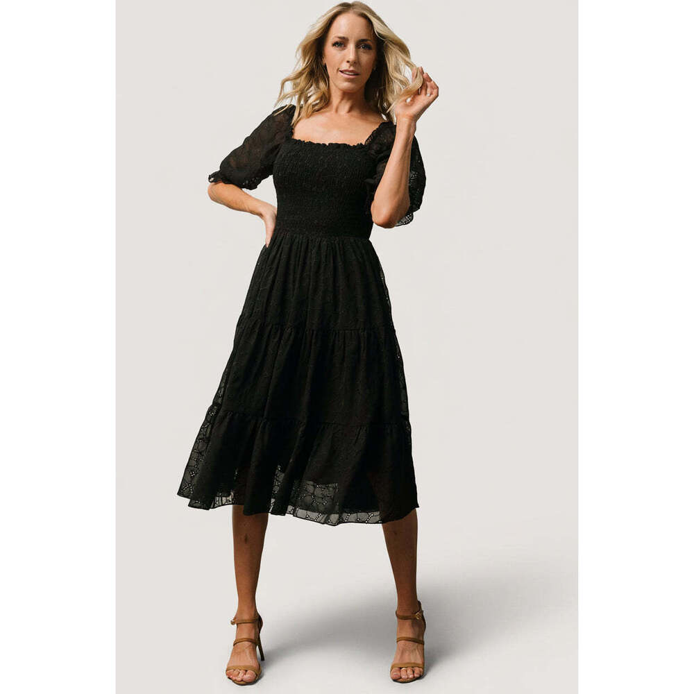 Baltic Born Hazel Eyelet Midi Dress | Black Size 3XL3XL